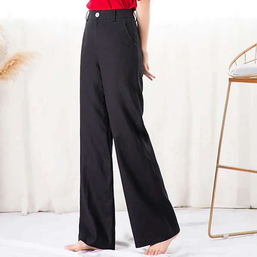 Gerade geschnittene Twillhose für Damen