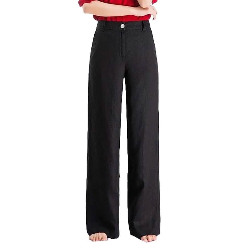 Gerade geschnittene Twillhose für Damen