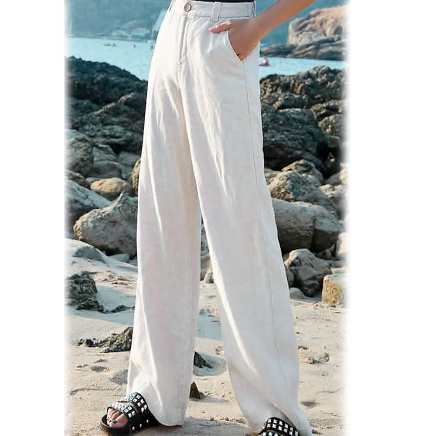 Gerade geschnittene Twillhose für Damen