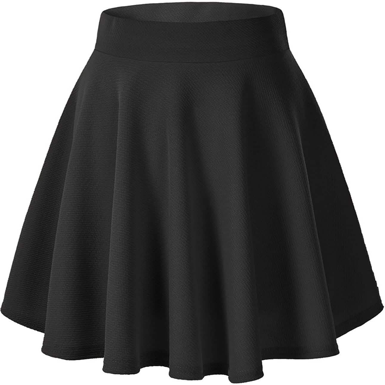 Damen Basic Vielseitiger Mini-Tellerrock