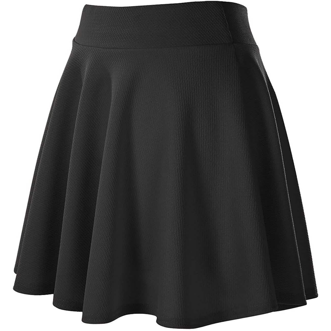 Damen Basic Vielseitiger Mini-Tellerrock