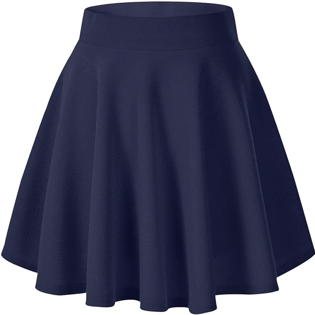 Damen Basic Vielseitiger Mini-Tellerrock