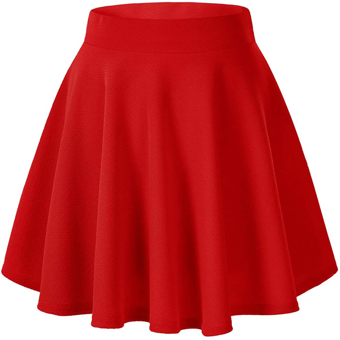 Damen Basic Vielseitiger Mini-Tellerrock