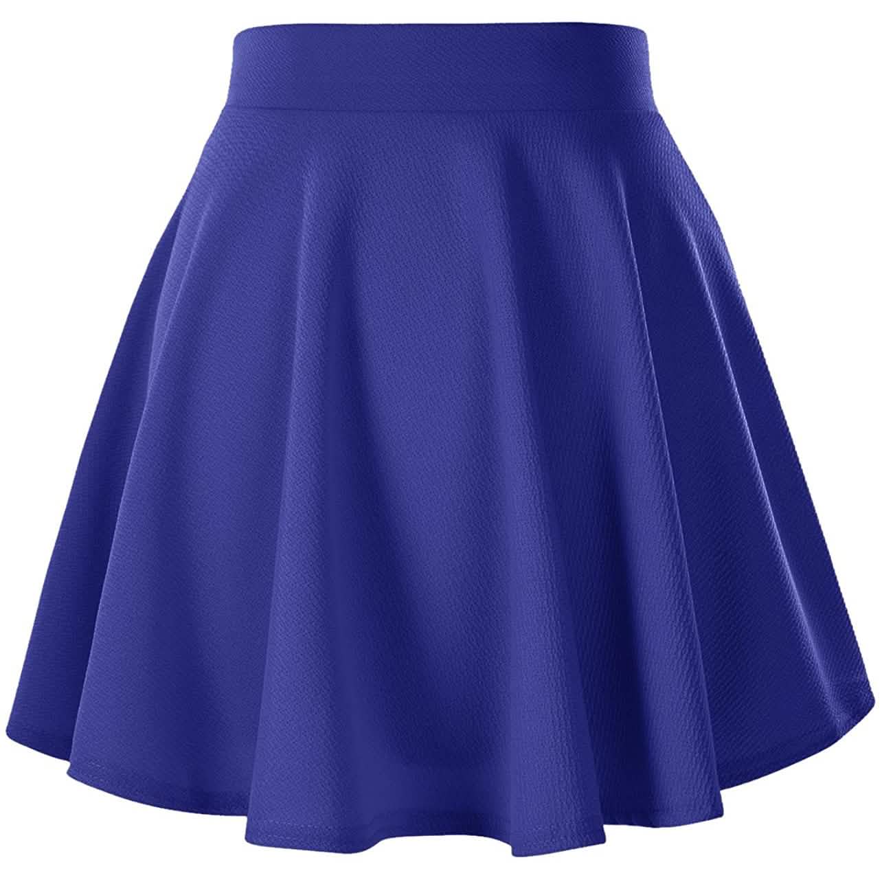Damen Basic Vielseitiger Mini-Tellerrock