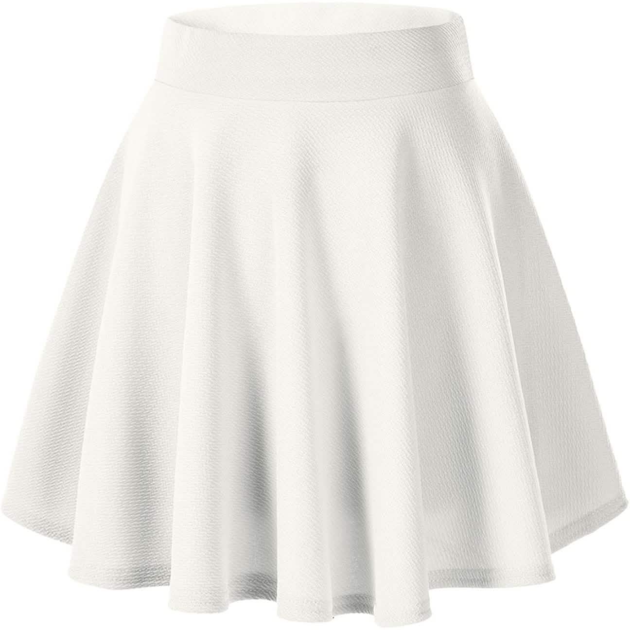 Damen Basic Vielseitiger Mini-Tellerrock