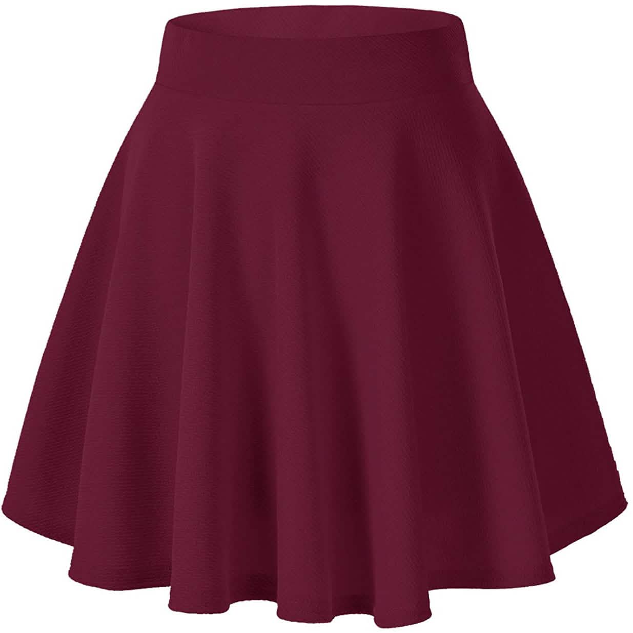Damen Basic Vielseitiger Mini-Tellerrock
