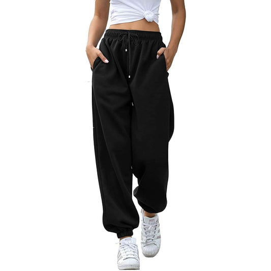Damen-Sweathose mit Gürtel und Taschen