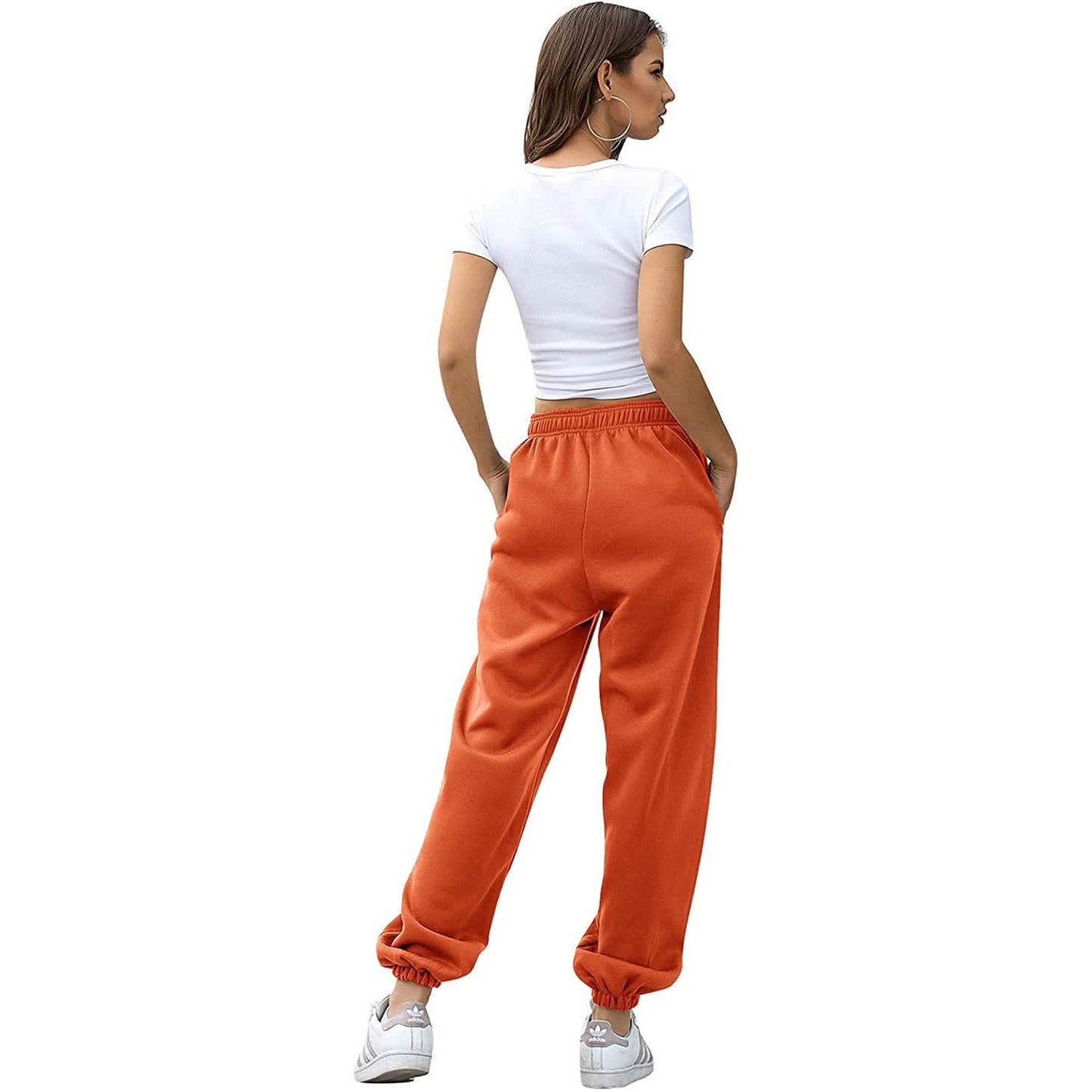 Damen-Sweathose mit Gürtel und Taschen