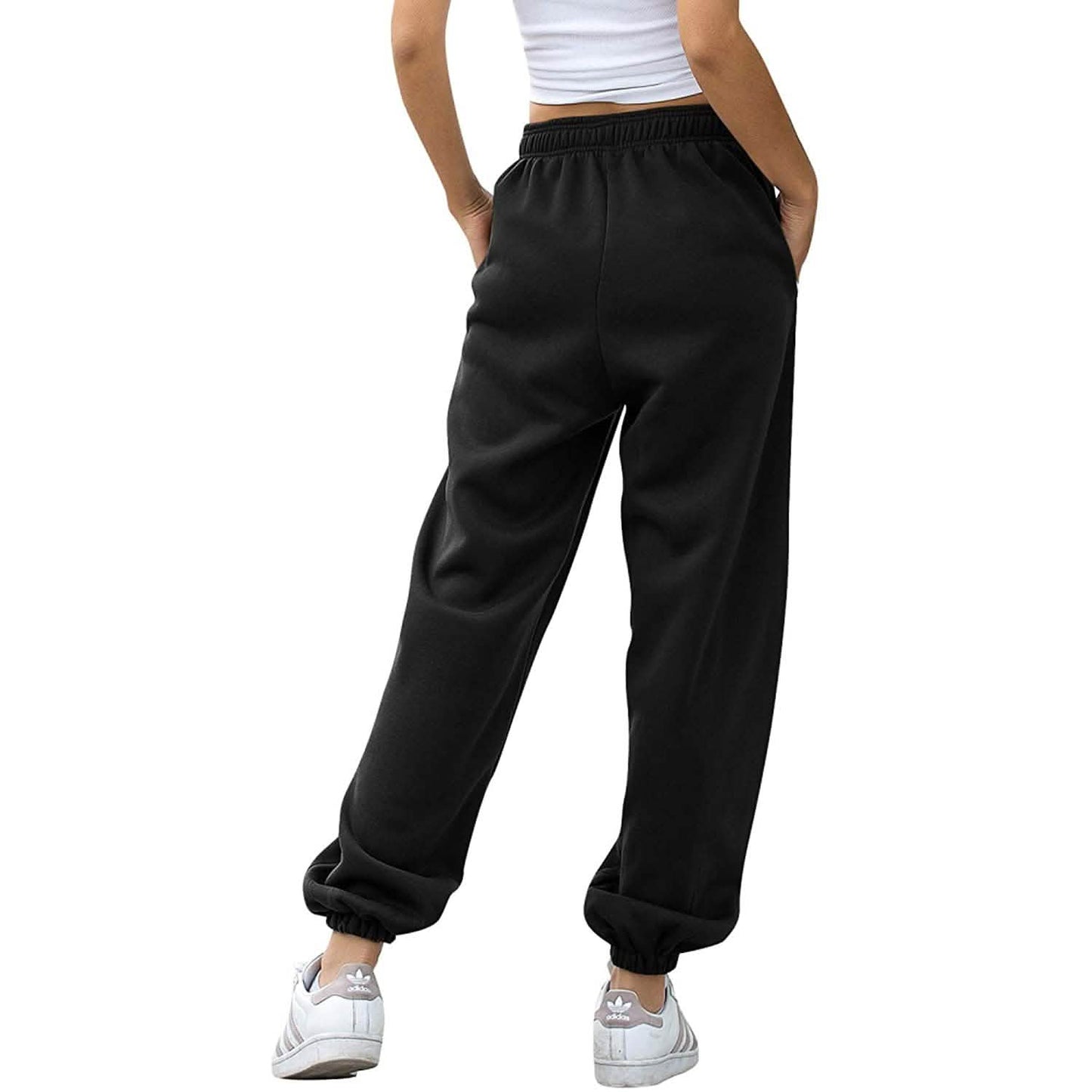 Damen-Sweathose mit Gürtel und Taschen