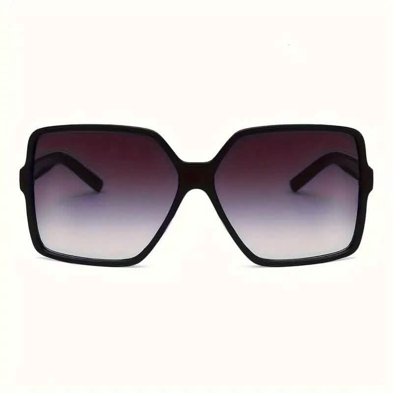 Damen schwarze Oversized-Brille mit PC-Gestell