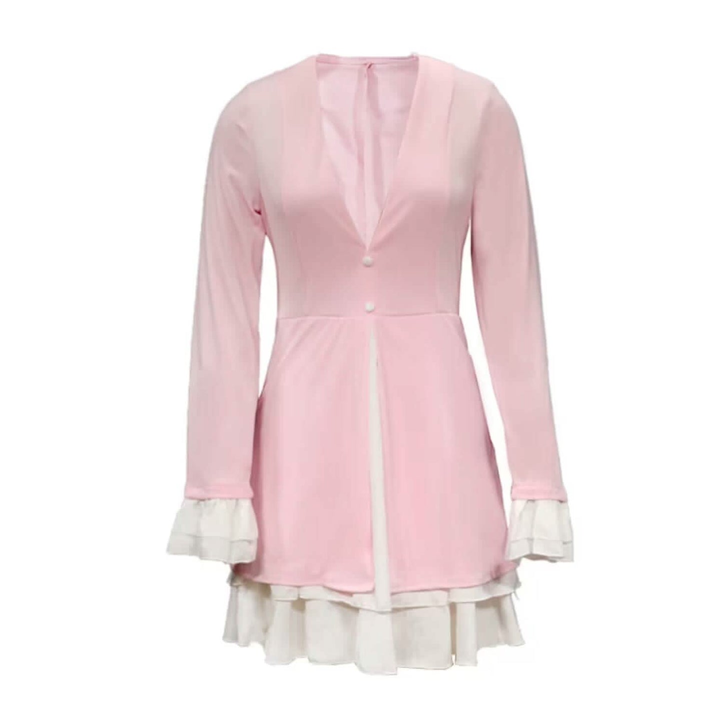 Damen Blazer-Kleid A-Linien-Kleid Mini-Kleid