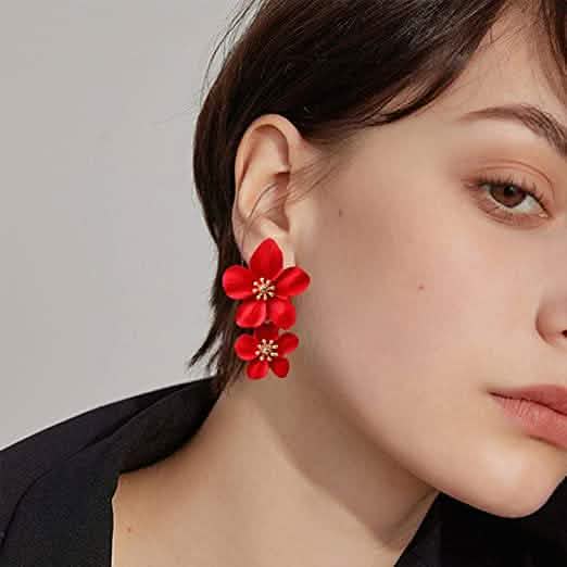 Damen Boho Gänseblümchen Ohrstecker