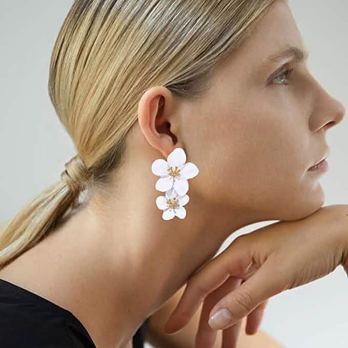 Damen Boho Gänseblümchen Ohrstecker