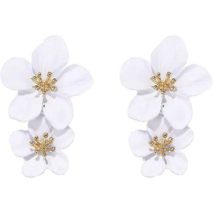 Damen Boho Gänseblümchen Ohrstecker