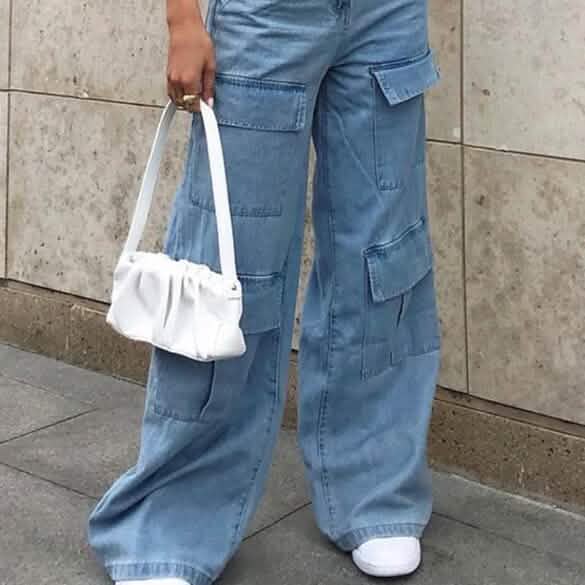 Damen Cargo Jeans