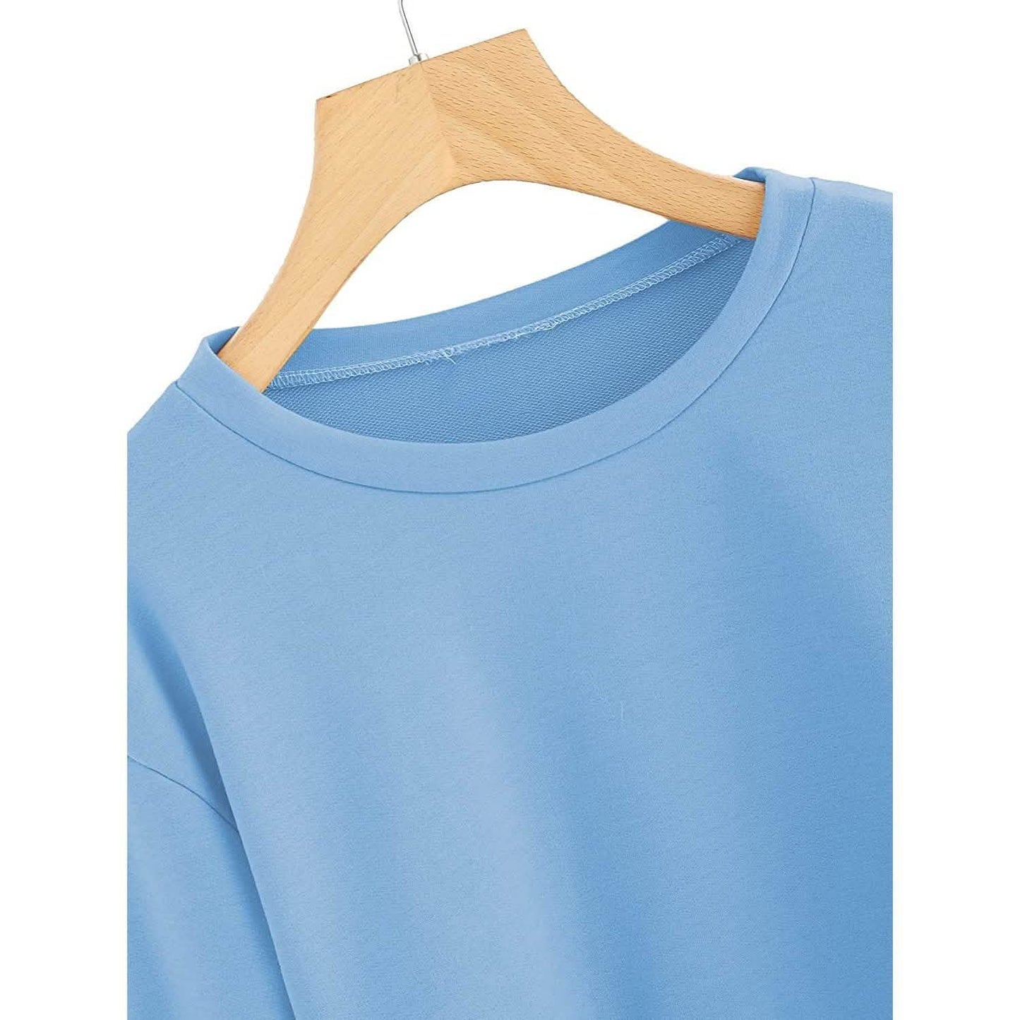 Damen Lässiger Langarm-Pullover mit Schnürung und kurzem Schnitt