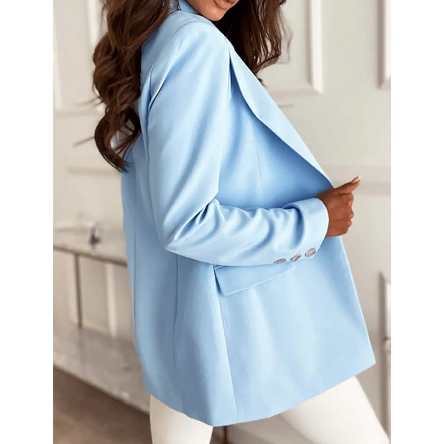 Damen Freizeit-Blazer mit langen Ärmeln