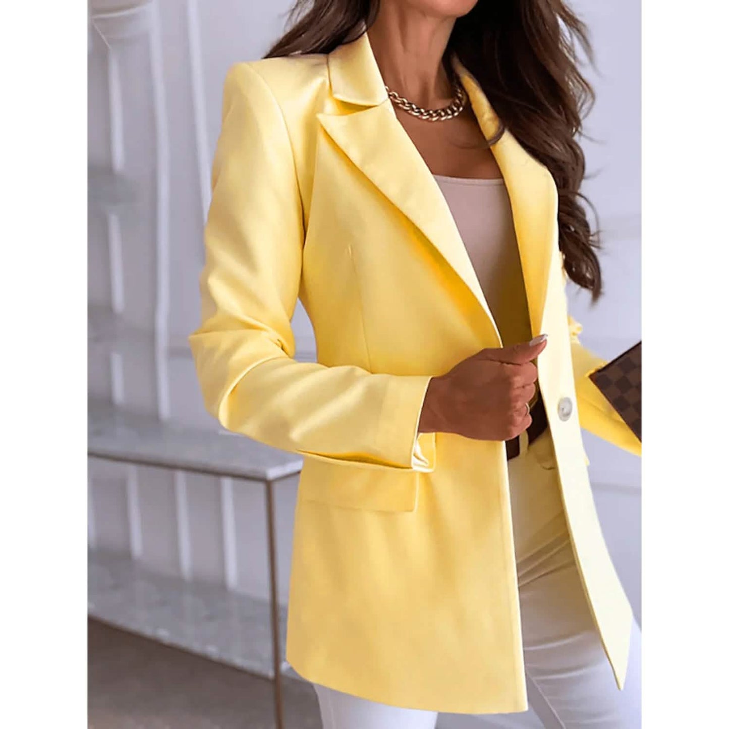 Damen Freizeit-Blazer mit langen Ärmeln