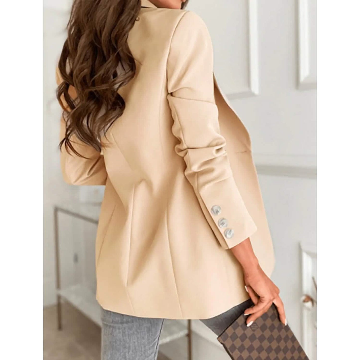 Damen Freizeit-Blazer mit langen Ärmeln