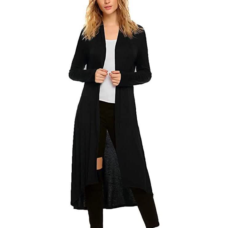 Damen Strickjacke mit langen Ärmeln für die Freizeit