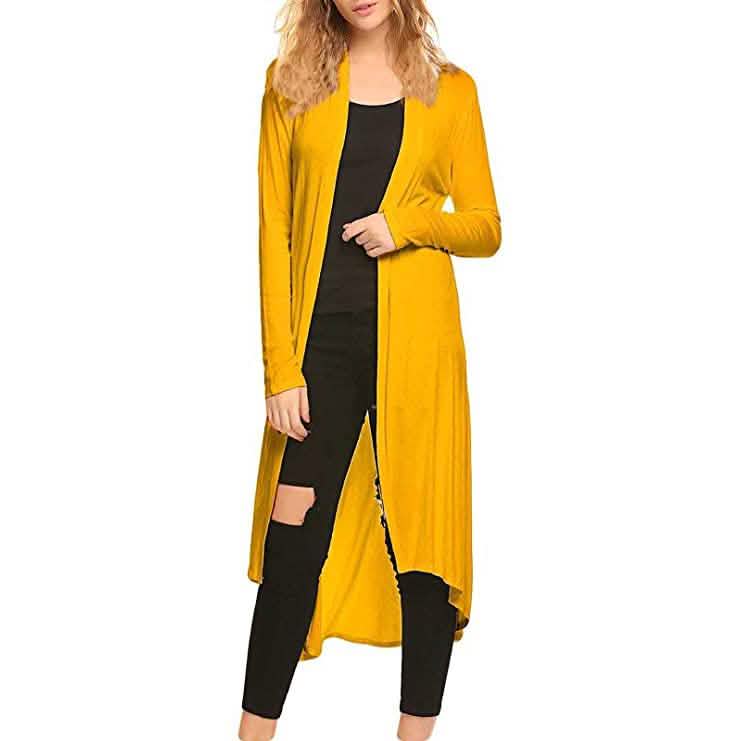 Damen Strickjacke mit langen Ärmeln für die Freizeit