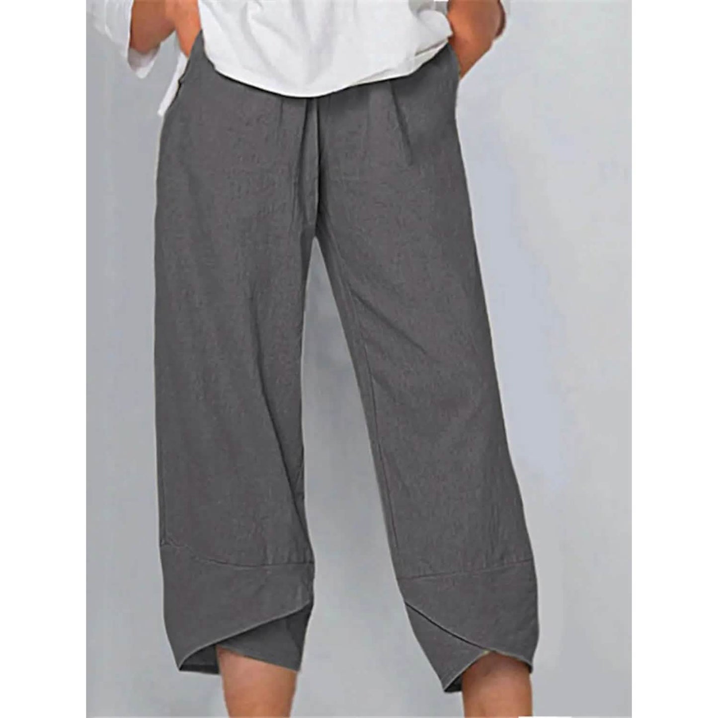 Damen Freizeit Baumwollhose in großen Größen