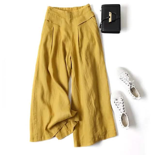 Damen Freizeithose mit weitem Bein