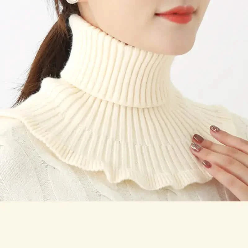 Damen Kälteschutz Warmer Gestrickter Halsschal