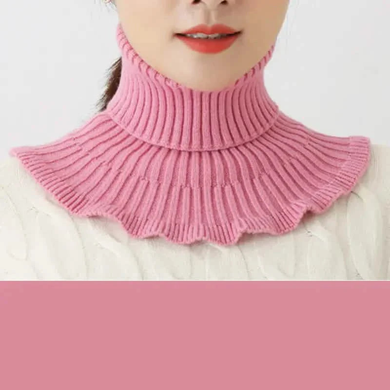 Damen Kälteschutz Warmer Gestrickter Halsschal