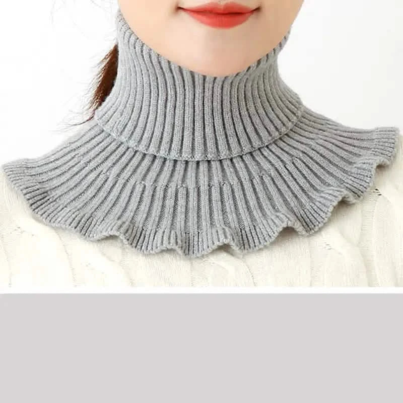 Damen Kälteschutz Warmer Gestrickter Halsschal