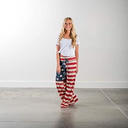Bequeme Stretch-Palazzo-Loungehose mit weitem Bein für Damen und Kordelzug