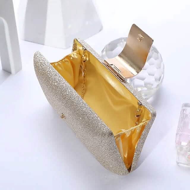 Damen Abendtasche Kettentasche Brauttasche