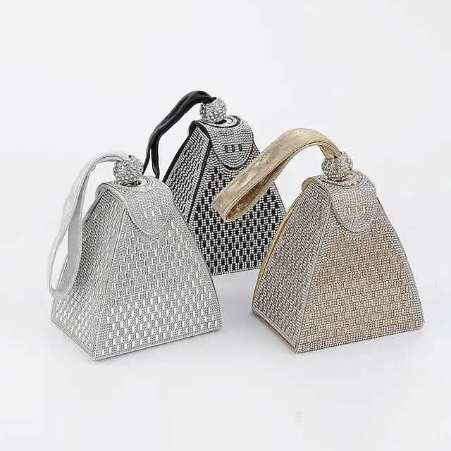 Damen Abendtasche mit Strasssteinen