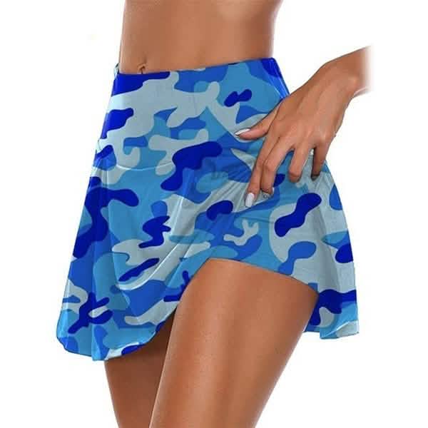 Damen Sportrock mit Camouflage-Print