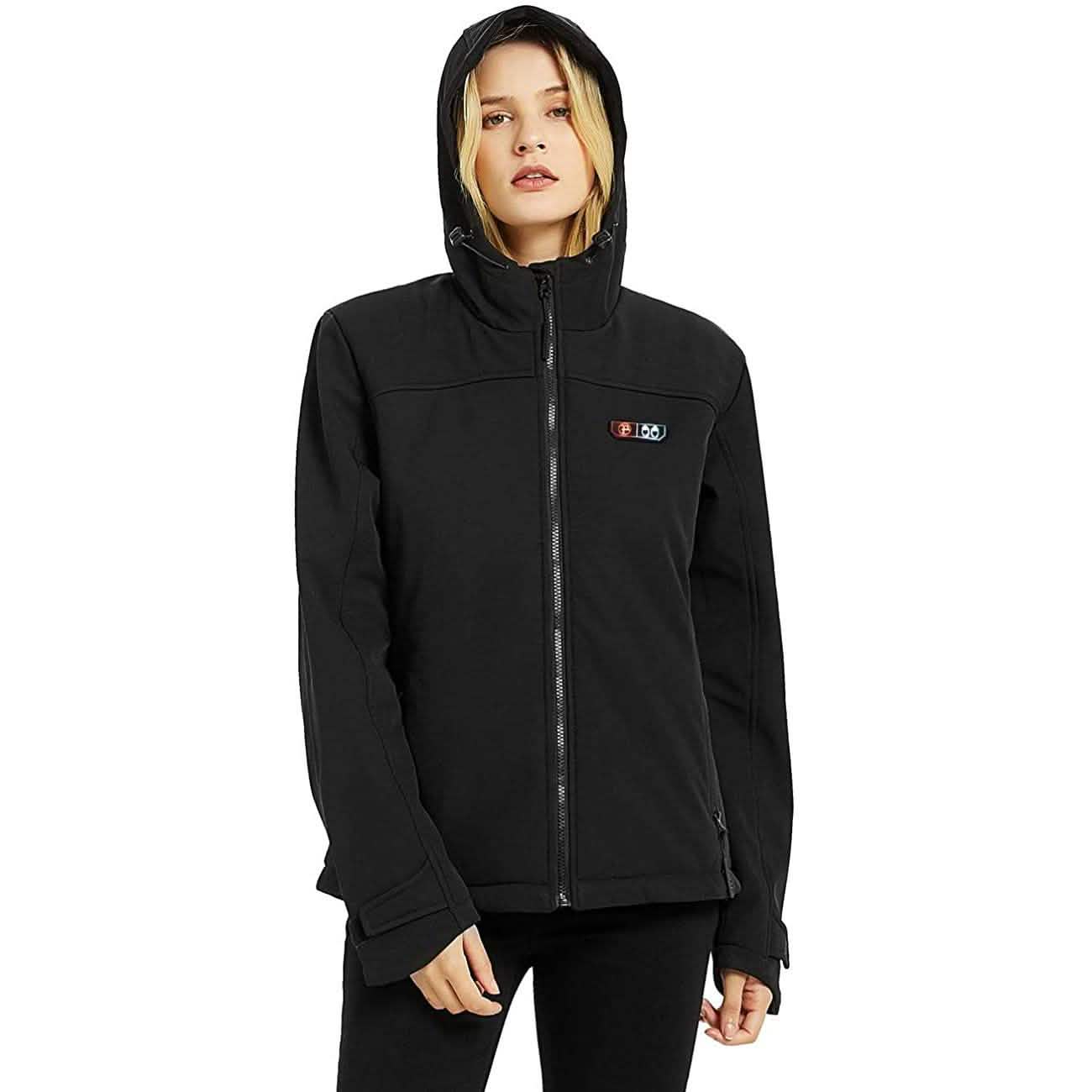 Damen Softshell-Heizjacke mit Handwärmer
