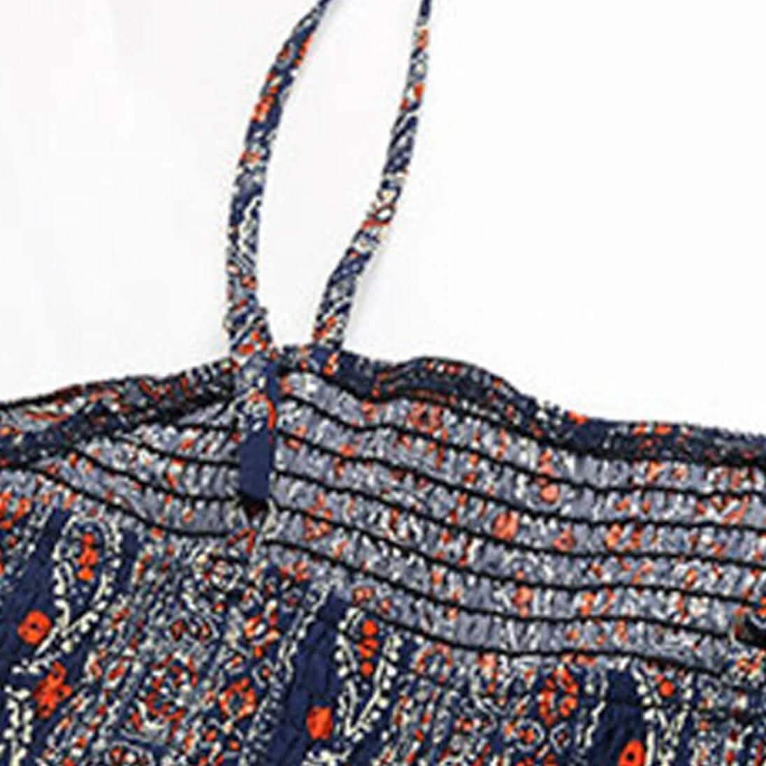 Damen Jumpsuit Tasche Aufdruck Geometrisches Quadrat