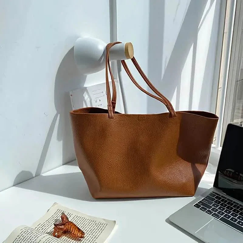 Damen große Tragetaschen PU-Leder-Schultertasche Weiche Geldbörse Hobo Handtasche Lässige Umhängetasche für Reise und Arbeit