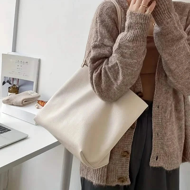 Damen große Tragetaschen PU-Leder-Schultertasche Weiche Geldbörse Hobo Handtasche Lässige Umhängetasche für Reise und Arbeit
