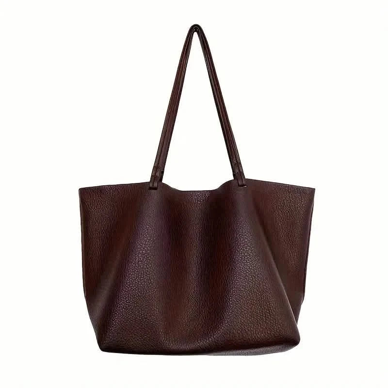 Damen große Tragetaschen PU-Leder-Schultertasche Weiche Geldbörse Hobo Handtasche Lässige Umhängetasche für Reise und Arbeit