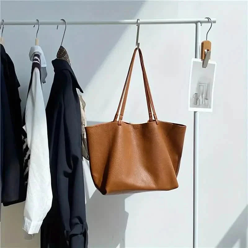 Damen große Tragetaschen PU-Leder-Schultertasche Weiche Geldbörse Hobo Handtasche Lässige Umhängetasche für Reise und Arbeit