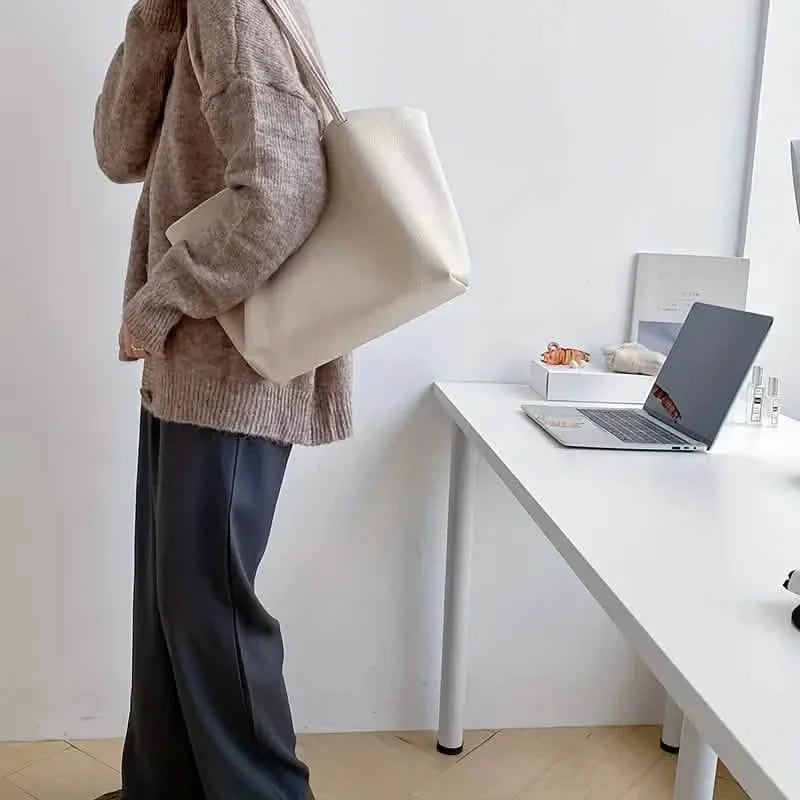 Damen große Tragetaschen PU-Leder-Schultertasche Weiche Geldbörse Hobo Handtasche Lässige Umhängetasche für Reise und Arbeit