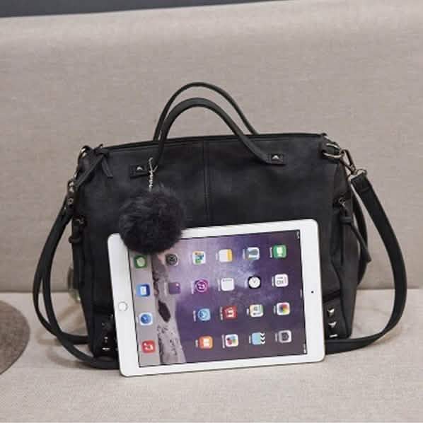 Lässige Damenhandtasche aus Leder