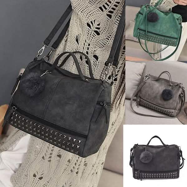 Lässige Damenhandtasche aus Leder