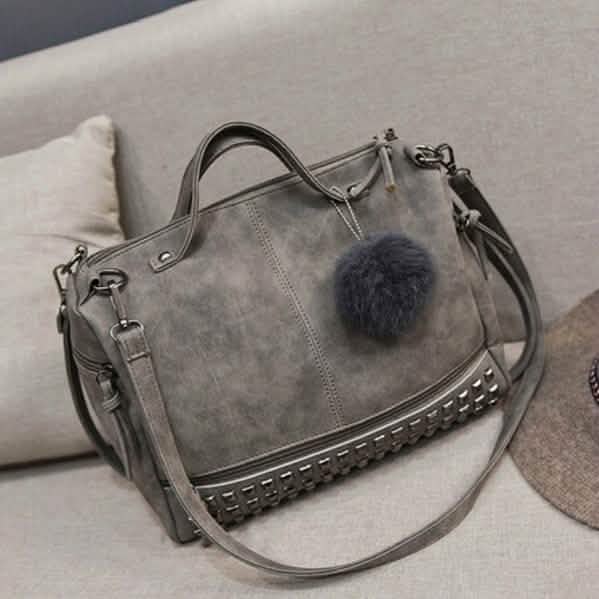 Lässige Damenhandtasche aus Leder