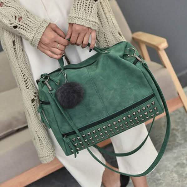 Lässige Damenhandtasche aus Leder
