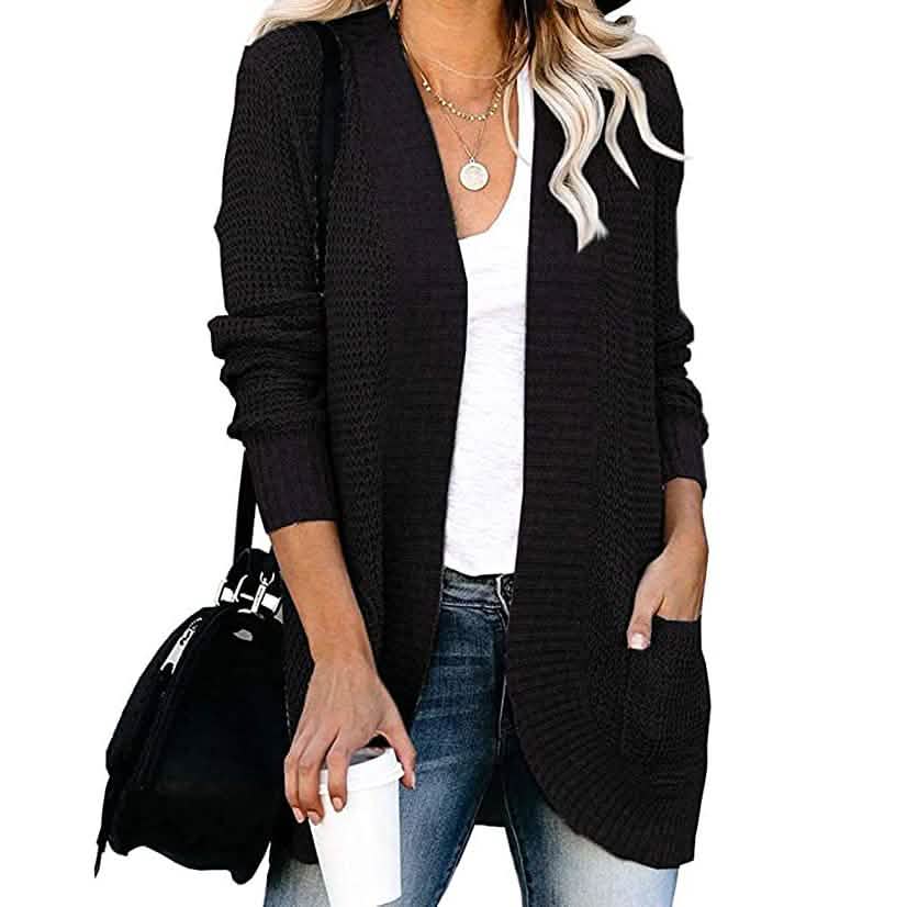 Damen Strickjacke Langarm