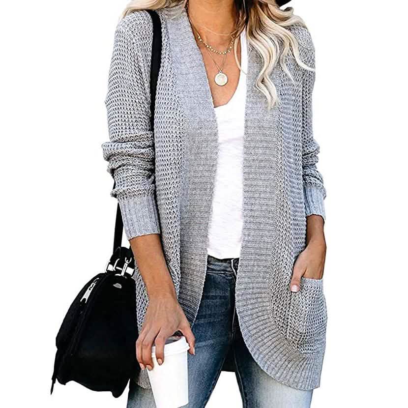 Damen Strickjacke Langarm