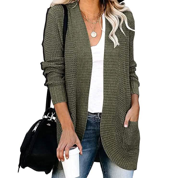 Damen Strickjacke Langarm