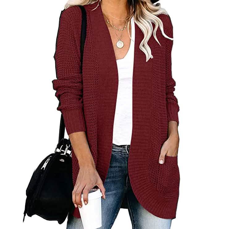 Damen Strickjacke Langarm