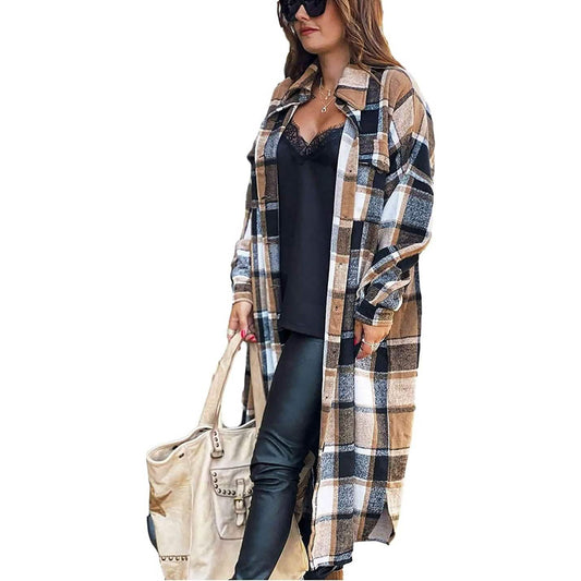 Damen-Loungewear mit Revers, Knopfleiste und langen Ärmeln